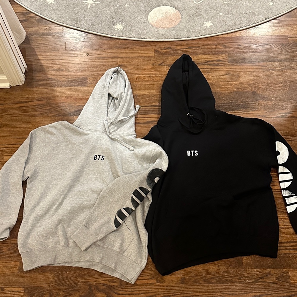 Set of 2 BTS hoodies - JUST DROPPED TODAY at Target - both size L, NWT!